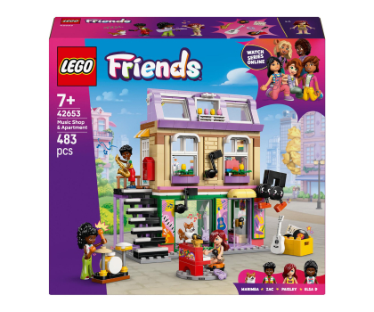 Klocki LEGO® LEGO Friends 42653 Sklep muzyczny i mieszkanie
